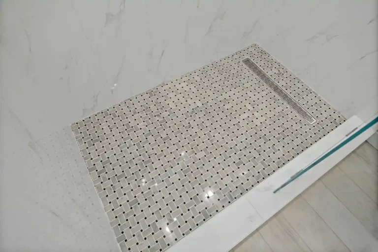 Stylish Anaheim bathroom remodel featuring walk-in shower