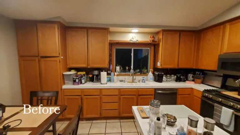 8 oceanside kitchen white shaker cabinets before